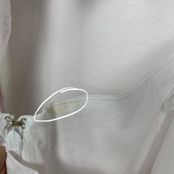 NWT Jonathan Simkhai Alex Pleated Cut Out Maxi Midi Dress White Medium - Picture 11 of 13